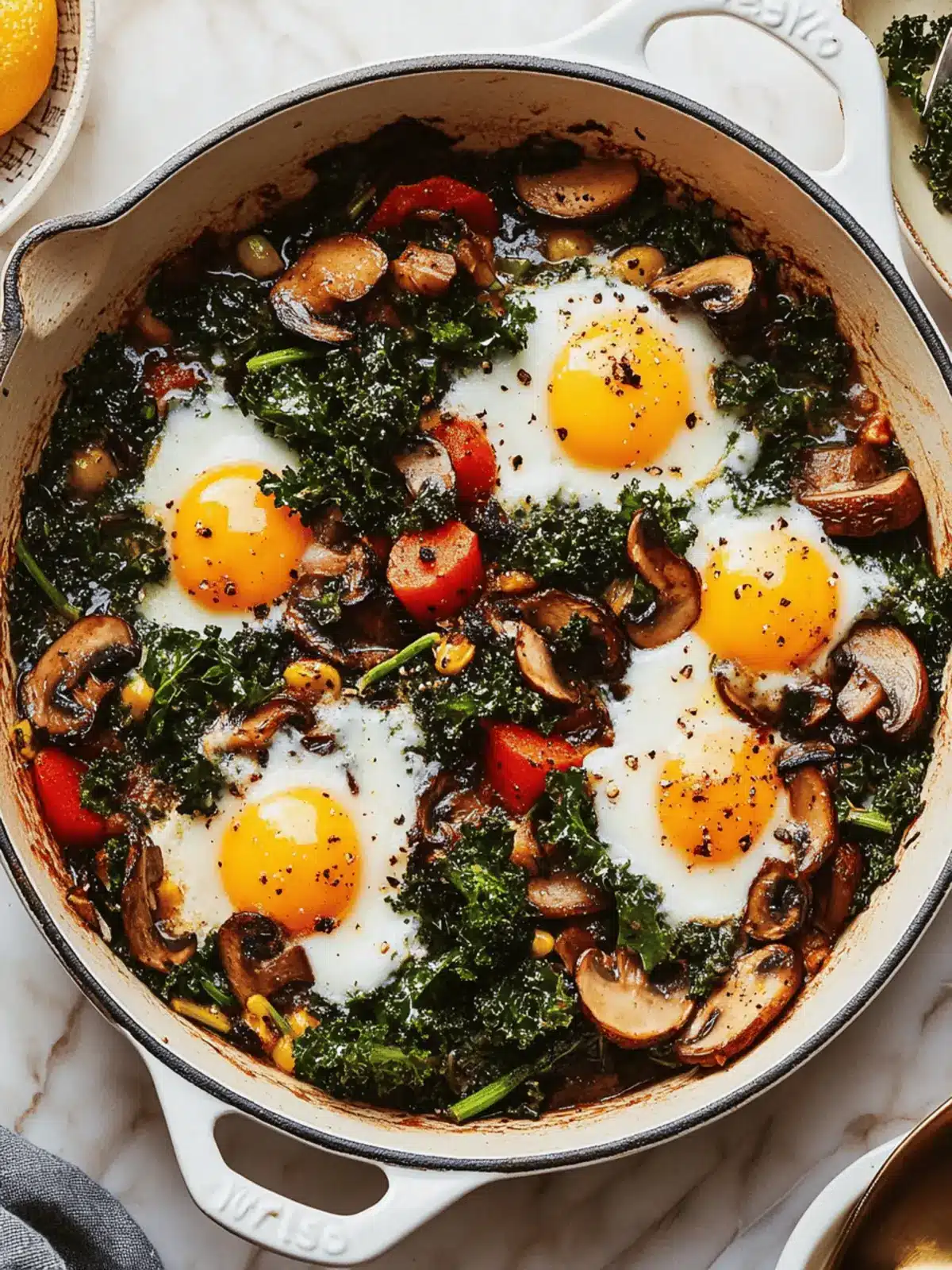 One-Pan Kale & Mushroom Skillet: Your Nutrient-Packed Morning Meal